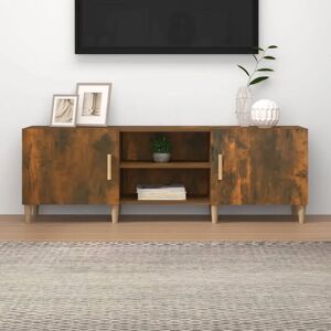 vidaXL Smoked Oak TV Cabinet Engineered Wood - TV Cabinet vidaXL Smoked Oak TV Cabinet Engineered Wood - TV Cabinet