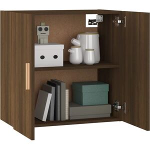 vidaXL Brown oak Wall Cabinet - 60x30x60 cm Engineered Wood Wall Mounted Storage vidaXL Brown oak Wall Cabinet - 60x30x60 cm Engineered Wood Wall Mounted Storage