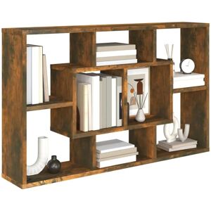 vidaXL Smoked Oak Wall Shelf - Wall Shelf vidaXL Smoked Oak Wall Shelf - Wall Shelf
