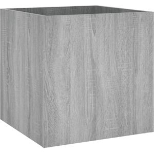 vidaXL Garden Planter Box Grey Sonoma 40x40x40 cm Engineered Wood - Planter Box vidaXL Garden Planter Box Grey Sonoma 40x40x40 cm Engineered Wood - Planter Box