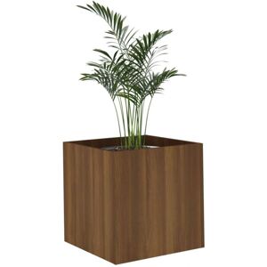vidaXL Pflanzkasten Braun Eichenoptik 40x40x40 cm Holzwerkstoff - Pflanzkasten vidaXL Pflanzkasten Braun Eichenoptik 40x40x40 cm Holzwerkstoff - Pflanzkasten