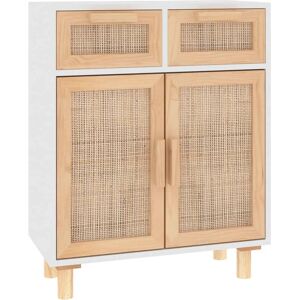 vidaXL 345636 Weiße Sideboard Aufbewahrungsschrank - Sideboard, Massivholz, Rattan vidaXL 345636 Weiße Sideboard Aufbewahrungsschrank - Sideboard, Massivholz, Rattan