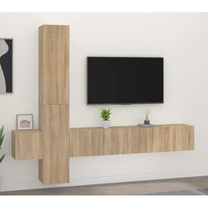 vidaXL 3114248 Sonoma Oak TV Cabinet Set - TV Cabinet vidaXL 3114248 Sonoma Oak TV Cabinet Set - TV Cabinet