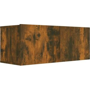 vidaXL TV Cabinet Smoked Oak 4-Piece - TV Cabinet vidaXL TV Cabinet Smoked Oak 4-Piece - TV Cabinet
