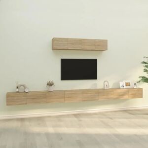 vidaXL TV cabinet Sonoma oak 6-piece set - TV cabinet vidaXL TV cabinet Sonoma oak 6-piece set - TV cabinet
