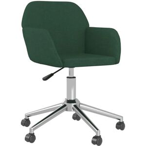 Chaise de Bureau Pivotante Vert Foncé VidaXL - Mobilier de Bureau - Publicité Chaise de Bureau Pivotante Vert Foncé VidaXL - Mobilier de Bureau - Publicité