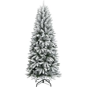 vidaXL Christmas Tree with Flocked Snow - Christmas Tree vidaXL Christmas Tree with Flocked Snow - Christmas Tree