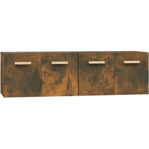 vidaXL Smoked Oak Wall Cabinets - Storage Furniture vidaXL Smoked Oak Wall Cabinets - Storage Furniture