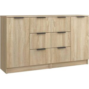 vidaXL Sonoma Oak 2 Sideboards - Sideboard vidaXL Sonoma Oak 2 Sideboards - Sideboard