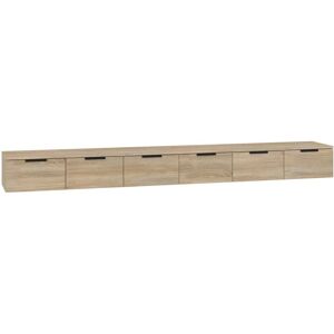vidaXL Veggskap 2 stk Sonoma Eik 102x30x20 cm - Veggskap vidaXL Veggskap 2 stk Sonoma Eik 102x30x20 cm - Veggskap