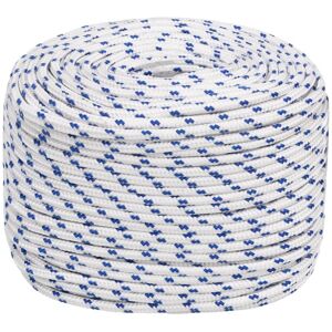 vidaXL White and Blue Marine Rope Dock Coil Boat Line Polypropylene - Boat Rope vidaXL White and Blue Marine Rope Dock Coil Boat Line Polypropylene - Boat Rope