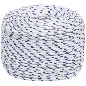 vidaXL White and Blue Marine Rope - Boat Line - 10 mm/25 m - Marine Rope Dock Coil - Polypropylene vidaXL White and Blue Marine Rope - Boat Line - 10 mm/25 m - Marine Rope Dock Coil - Polypropylene