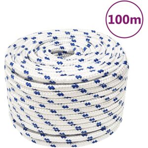 vidaXL Marine Rope Weiß Blau 14mm 100m - Marine Rope vidaXL Marine Rope Weiß Blau 14mm 100m - Marine Rope