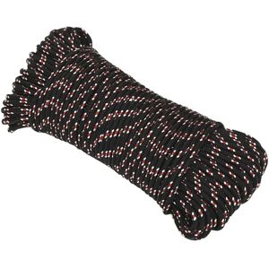 vidaXL Marine Seil Schwarz Rot 5mm 100m - Marine Rope vidaXL Marine Seil Schwarz Rot 5mm 100m - Marine Rope