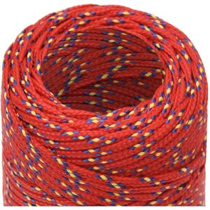 vidaXL Boat Rope Red 2 mm 25 m Polypropylene - Boat Rope vidaXL Boat Rope Red 2 mm 25 m Polypropylene - Boat Rope
