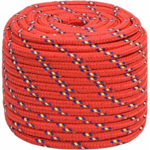 vidaXL Frânghie pentru barcă roșie 16 mm 100 m Polipropilena - Frânghie pentru barcă vidaXL Frânghie pentru barcă roșie 16 mm 100 m Polipropilena - Frânghie pentru barcă