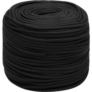 vidaXL Black 10mm 250m Marine Rope - Marine Rope vidaXL Black 10mm 250m Marine Rope - Marine Rope