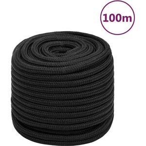 vidaXL Black 16 mm/100 m Marine Rope Dock Coil Boat Line - Marine Rope vidaXL Black 16 mm/100 m Marine Rope Dock Coil Boat Line - Marine Rope
