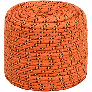 VidaXL Orange Marine Rope - Boat Line, 10 mm, 25 m - Marine Rope VidaXL Orange Marine Rope - Boat Line, 10 mm, 25 m - Marine Rope