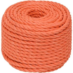 vidaXL Twisted Rope Orange 10mm 25m - Rope vidaXL Twisted Rope Orange 10mm 25m - Rope