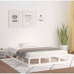 vidaXL Solid Wood Bed Frame 140x190 - Bed Frame vidaXL Solid Wood Bed Frame 140x190 - Bed Frame