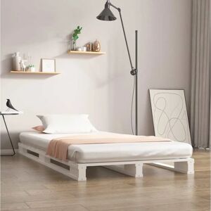 vidaXL Solid Wood Bed White 90x190 cm Pine - Bed vidaXL Solid Wood Bed White 90x190 cm Pine - Bed