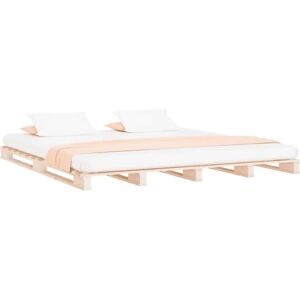 vidaXL Solid Wood Bed 135x190cm Pine Double vidaXL Solid Wood Bed 135x190cm Pine Double