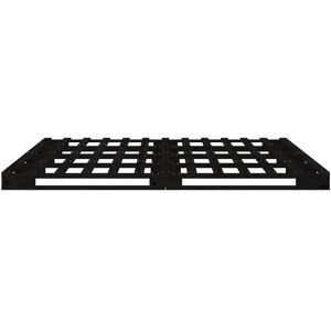 vidaXL Bed Frame 140x190 cm - Solid Pine Wood - Black vidaXL Bed Frame 140x190 cm - Solid Pine Wood - Black