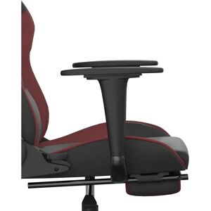 vidaXL Gaming Stuhl mit Massage - Schwarz & Burgund vidaXL Gaming Stuhl mit Massage - Schwarz & Burgund