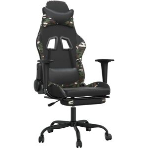 VidaXL 345422 Videospielstuhl - Schwarz & Tarnmuster Gaming Sitz VidaXL 345422 Videospielstuhl - Schwarz & Tarnmuster Gaming Sitz