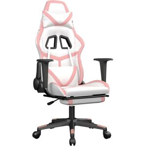 VidaXL Videospielstuhl - Rosa und Weiß - Ergonomischer Gaming-Stuhl VidaXL Videospielstuhl - Rosa und Weiß - Ergonomischer Gaming-Stuhl