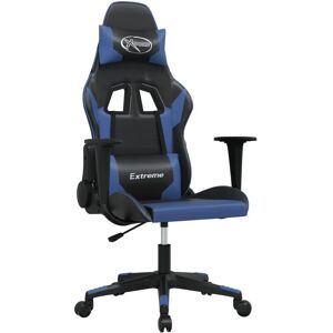 vidaXL Gaming-Stuhl mit Massagefunktion - Schwarz Blau vidaXL Gaming-Stuhl mit Massagefunktion - Schwarz Blau