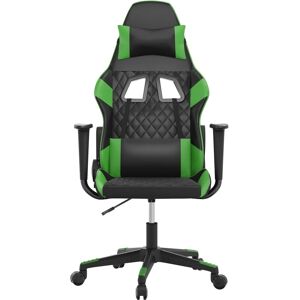 vidaXL Gaming-Stuhl mit Massage - Schwarz und Grün vidaXL Gaming-Stuhl mit Massage - Schwarz und Grün