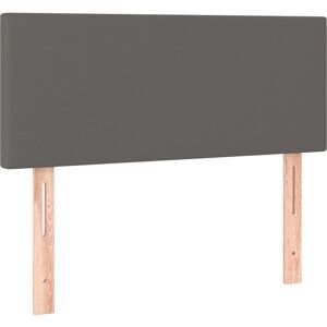 vidaXL Kopfteile 2 Stk. 90X5X78/88 Cm Kunstleder Grau - Kopfteil vidaXL Kopfteile 2 Stk. 90X5X78/88 Cm Kunstleder Grau - Kopfteil