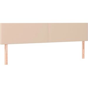 vidaXL Cabeceros - 2 unidades - 90x5x78/88 - Cuero sintético Capuchino - Muebles para dormitorio vidaXL Cabeceros - 2 unidades - 90x5x78/88 - Cuero sintético Capuchino - Muebles para dormitorio
