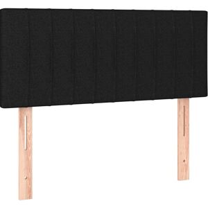 vidaXL Hovedgærde sort 100x5x78/88 cm Stof - Hovedgærde vidaXL Hovedgærde sort 100x5x78/88 cm Stof - Hovedgærde