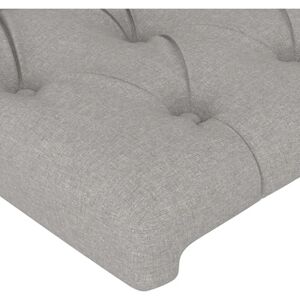 vidaXL Sänggavel Ljusgrå 80x7x78/88 cm Tyg - Sänggavel - Sängtillbehör vidaXL Sänggavel Ljusgrå 80x7x78/88 cm Tyg - Sänggavel - Sängtillbehör