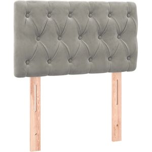 vidaXL Hovedgærde Lys Grå - Hovedgærde, Justerbar, Fløjl - Hovedgærde vidaXL Hovedgærde Lys Grå - Hovedgærde, Justerbar, Fløjl - Hovedgærde