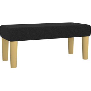 vidaXL Schwarzes Stoff-Bank - Bank vidaXL Schwarzes Stoff-Bank - Bank