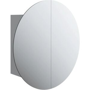 vidaXL Grey Bathroom Cabinet with Mirror & LED - 70 cm vidaXL Grey Bathroom Cabinet with Mirror & LED - 70 cm