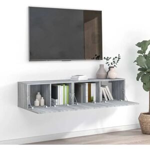 vidaXL Grey Sonoma TV Cabinet Set 2/60x30x30 cm - TV Cabinet Set vidaXL Grey Sonoma TV Cabinet Set 2/60x30x30 cm - TV Cabinet Set
