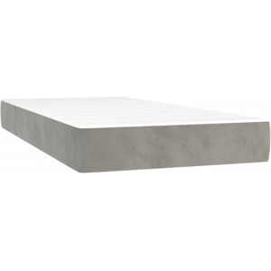 vidaXL 347728 matelas - Ressorts ensachés, Velours, 90x200x20cm - Matelas vidaXL 347728 matelas - Ressorts ensachés, Velours, 90x200x20cm - Matelas