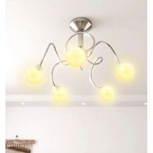 VidaXL 337907 Ceiling Light - Modern Design, 5 Glass Shades VidaXL 337907 Ceiling Light - Modern Design, 5 Glass Shades