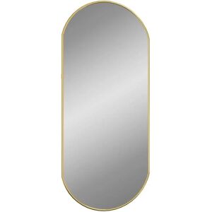 Miroir mural ovale doré vidaXL - 70x30 cm - Fixation murale Miroir mural ovale doré vidaXL - 70x30 cm - Fixation murale