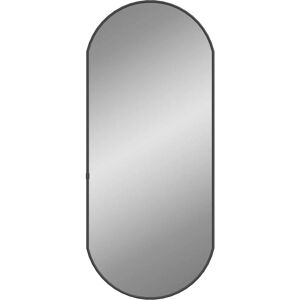 vidaXL Oval Wall Mirror 70x30 cm - Black - Bathroom, Hallway Decor vidaXL Oval Wall Mirror 70x30 cm - Black - Bathroom, Hallway Decor