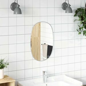 vidaXL Wandspiegel Silber 60x40 cm Badezimmer Spiegel vidaXL Wandspiegel Silber 60x40 cm Badezimmer Spiegel