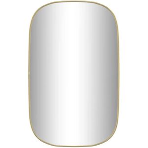 vidaXL Wall Mirror Gold 80x50 cm - Wall Mirror vidaXL Wall Mirror Gold 80x50 cm - Wall Mirror