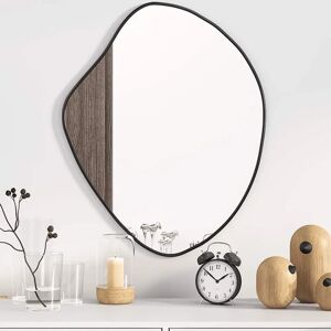 vidaXL Wall Mirror Black 60x50 cm vidaXL Wall Mirror Black 60x50 cm