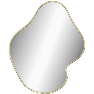 vidaXL Gold 50x40cm Wall Mirror Bathroom Vanity Make up - Wall Mirror vidaXL Gold 50x40cm Wall Mirror Bathroom Vanity Make up - Wall Mirror