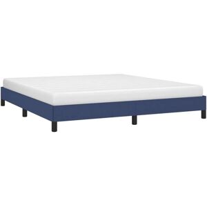vidaXL Sengramme Blå 160x200 cm Stoff - Bed Frame vidaXL Sengramme Blå 160x200 cm Stoff - Bed Frame